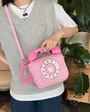Female Fashion Creative Gradient Color Funny Simulation Phone Messenger Bag