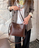 Spring and Summer New Fashion Bucket Bag Retro Messenger Shoulder Bag
