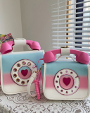 Female Fashion Creative Gradient Color Funny Simulation Phone Messenger Bag