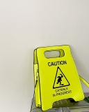 Female Fashion Creative Spoof Stop Sign Forbidden to Drive PU Messenger Bag