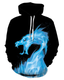 Halloween Skull Ghost 3D Printed Sports Casual Hooded Sweater