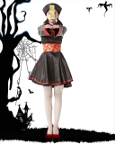 Halloween Chinese Corpse Cos Costume Embroidery Retro Chinese Vampire Halloween Carnival Party Cosplay Costume