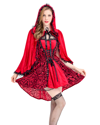 New Halloween fairy tale little Red Riding Hood costume