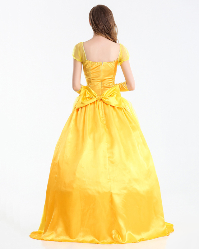 New Costume For Halloween Adult Belle Dress Beauty And The Beast Belle Snow Masquerade Costume