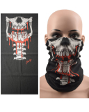 Wholesale Seamless Headscarf Halloween Skull and Clown Pattern Face Mask Outdoor Riding Collar