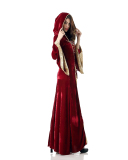 Retro Court Dress Aristocratic Queen Dress Little Red Riding Hood Halloween Ball Princess Dress