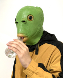 Funny Weird Fish Green Fish Monster Mask Latex Headgear Props Halloween Cosplay Filming Props Performance Props
