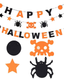 Halloween Balloon Set Halloween Letters Banner Bat Pumpkin Aluminum Film Balloon Decoration