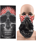 Wholesale Seamless Headscarf Halloween Skull and Clown Pattern Face Mask Outdoor Riding Collar