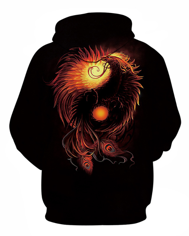 Hallowen 3D Scary Ghost Baby Men's Hooded Sweater Couple All-match Tops Pullover