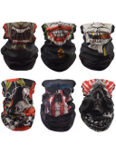 Wholesale Seamless Headscarf Halloween Skull and Clown Pattern Face Mask Outdoor Riding Collar