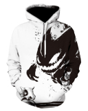 Halloween Skull Ghost 3D Printed Sports Casual Hooded Sweater