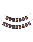 Halloween Streamer Banner HAPPY HALLOWEEN Decoration Flag Filming Props
