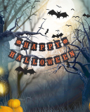 Halloween Streamer Banner HAPPY HALLOWEEN Decoration Flag Filming Props