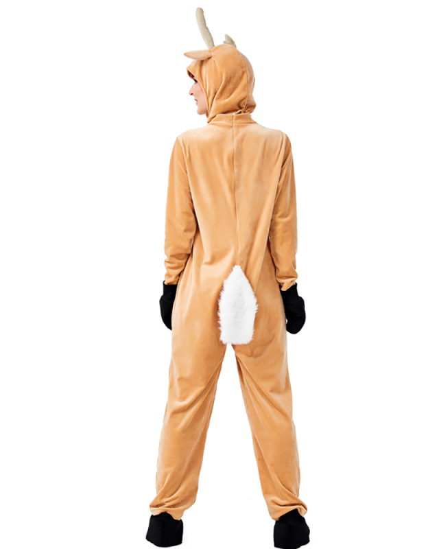 Elk Halloween Christmas Costume Adult Animal Costume Performance Clothing Parent-child Christmas Deer Halloween Party Costume