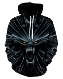 Halloween Skull Ghost 3D Printed Sports Casual Hooded Sweater