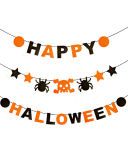 Halloween Balloon Set Halloween Letters Banner Bat Pumpkin Aluminum Film Balloon Decoration