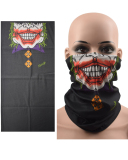 Wholesale Seamless Headscarf Halloween Skull and Clown Pattern Face Mask Outdoor Riding Collar