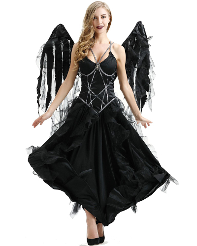 Angel Black Good Quality Women Halloween Costume