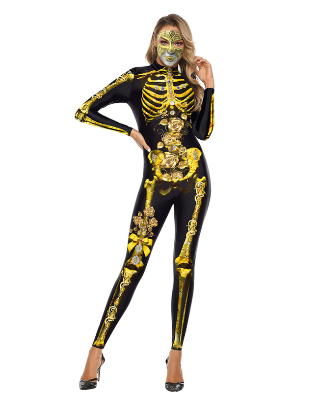 Wholesale Women 3D Style Halloween Cosplay Costumes Jumpsuit Bodysuit