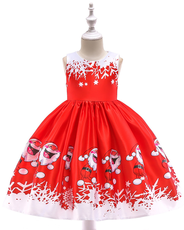 Girls Christmas Party Dance Dress Children's Performance Dress