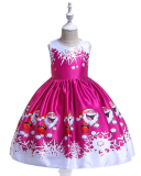 Girls Christmas Party Dance Dress Children's Performance Dress