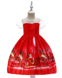 Girls Christmas Party Dance Dress Children's Performance Dress