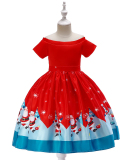 Girls Christmas Party Dance Dress Children's Performance Dress