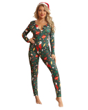 Fashion Christmas Slim Jumpsuit