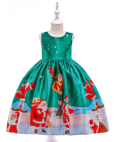 Girls Christmas Party Dance Dress Children's Performance Dress