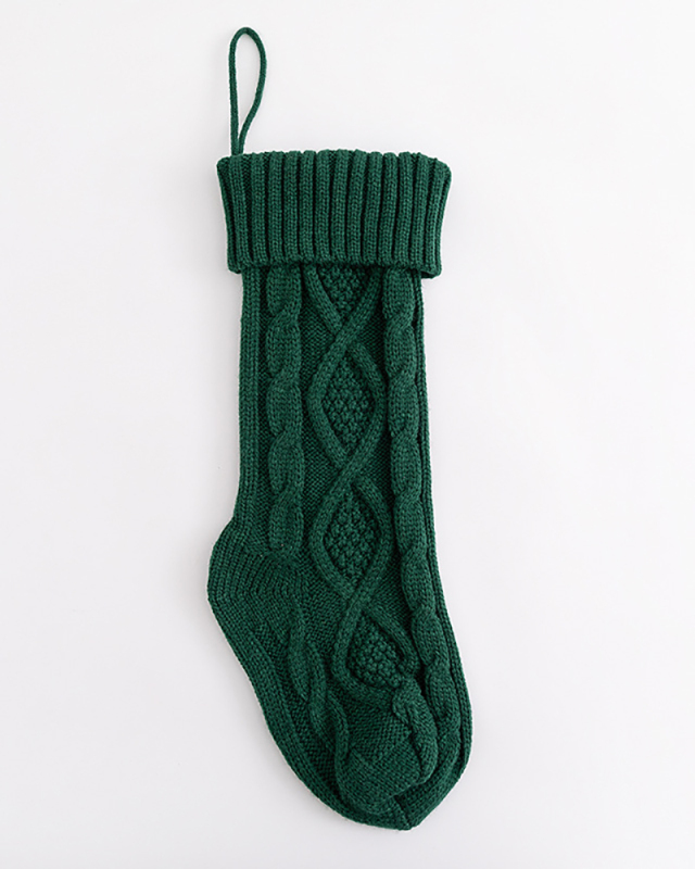 Christmas Big Stocking Candy Knit Gift Decorative Bag(Single)