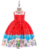 Girls Christmas Party Dance Dress Children's Performance Dress