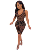 New Arriving Mesh Sleeveless Dress