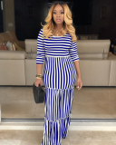 Stipe Women Long Maxi Dress