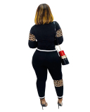 Leopard Printed Women New Two Piece Set