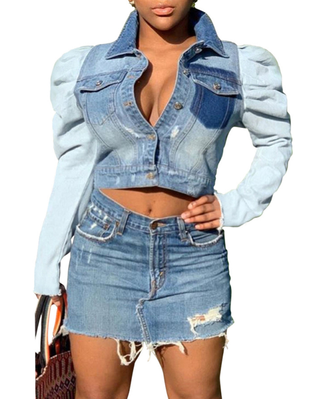 Women Fashion Jean Tops(only Top)