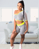 One Shoulder Summer Two Piece Set