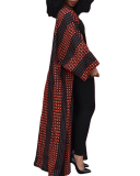 Women Long Sleeve Jacket Outwear Loose Kimono Top Floor-length Coat Multi Color S-2XL
