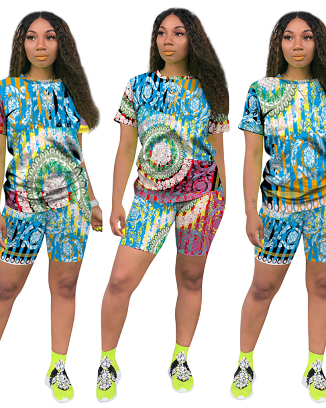 Printed Women Two Piece Outfits