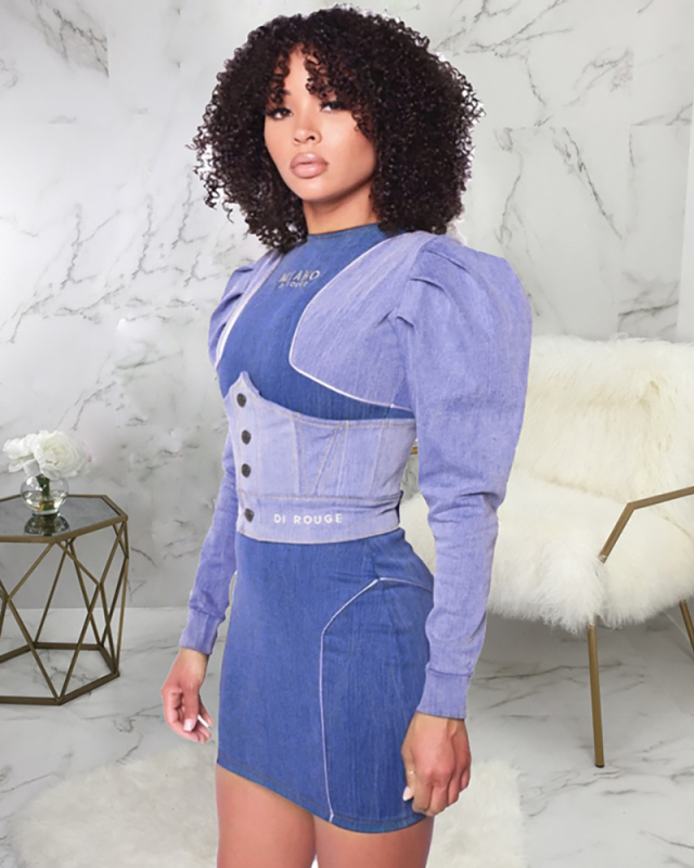 Fashionable Women Long Sleeve Dress