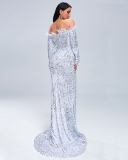Off Shoulder Sequin Party Mermaid Dress