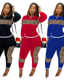 Leopard Printed Women New Two Piece Set