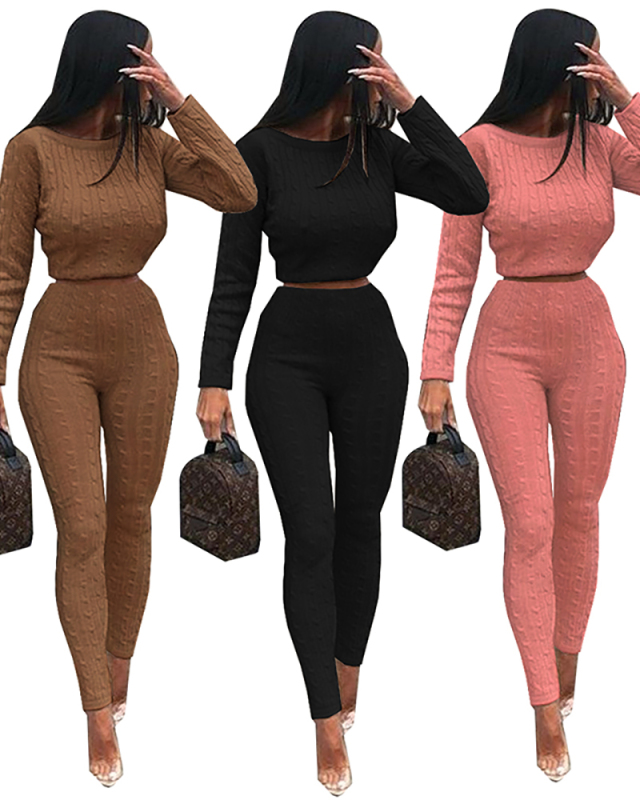 Women Winter Sweater Two Pieces Outfit