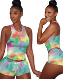 Cartton Printed Cute Girl Two Piece Outfits