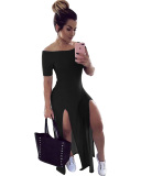 Off Shoulder Summer Women Cut Dress