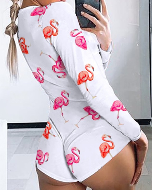 New Printed Slim Onesies Jumpsuit