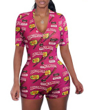 Short Sleeve Printed Onesies