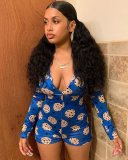 Printed Slim Onesies Jumpsuit