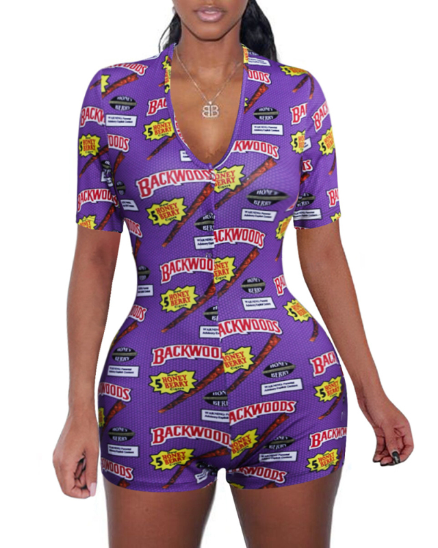 Short Sleeve Printed Onesies