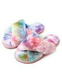 Adults & Kids Home Multi Color Fluffy Slippers